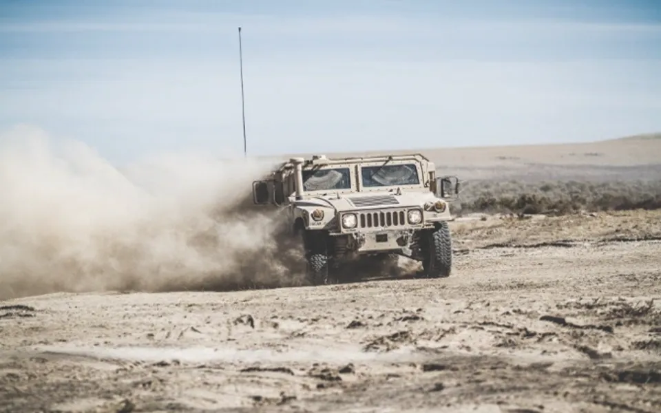 Humvee On Dirt Road (1)
