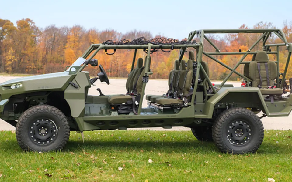 Infantry Squad Vehicle On Grass