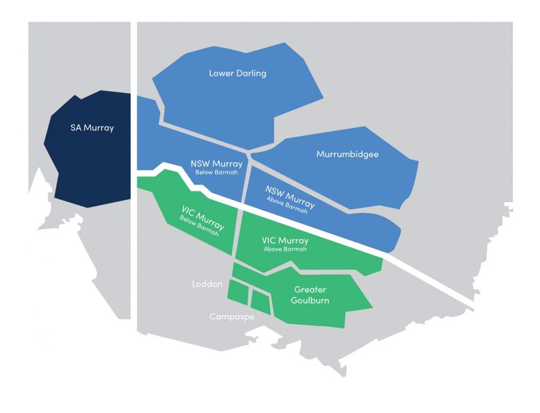 Figure 1. Southern Murray-Darling Basin Water Trade Zones