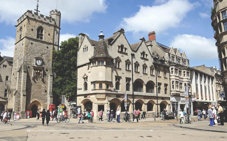 People Walking Carfax Oxford