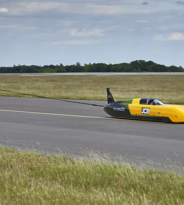 Jcb Hydromax Testing At Raf Wittering With Parachute