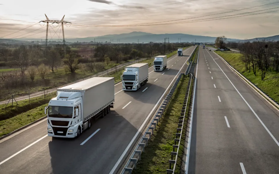 Trucks On Road