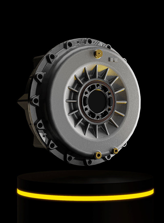 High torque Element epicyclic sitting on glowing yellow plinth