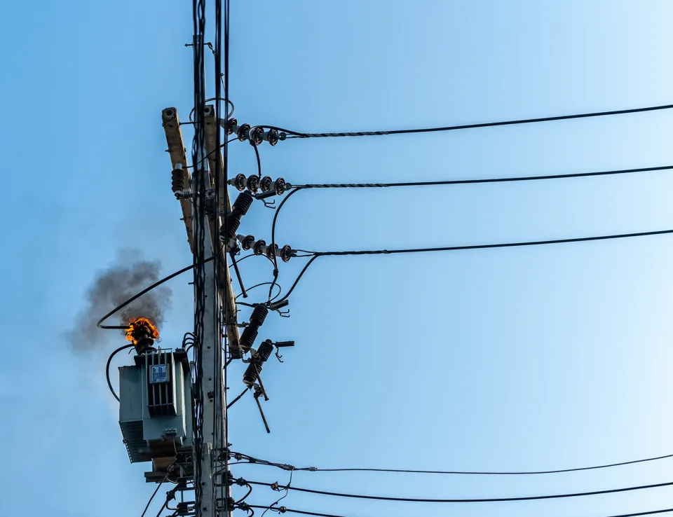 Electricity Power Lines Hot 1148487635